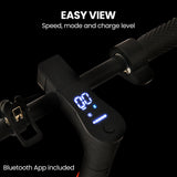 Electric Scooters: ALPHA Urban 10 Electric Scooter, 35km/h, Suspension, 35km Range, 10-Inch Wheels, Brushless Motor, Free APP, Motorised Commuter eScooter for Adults, Black