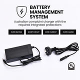 Electric Scooters: ALPHA Urban 10 Electric Scooter, 35km/h, Suspension, 35km Range, 10-Inch Wheels, Brushless Motor, Free APP, Motorised Commuter eScooter for Adults, Black