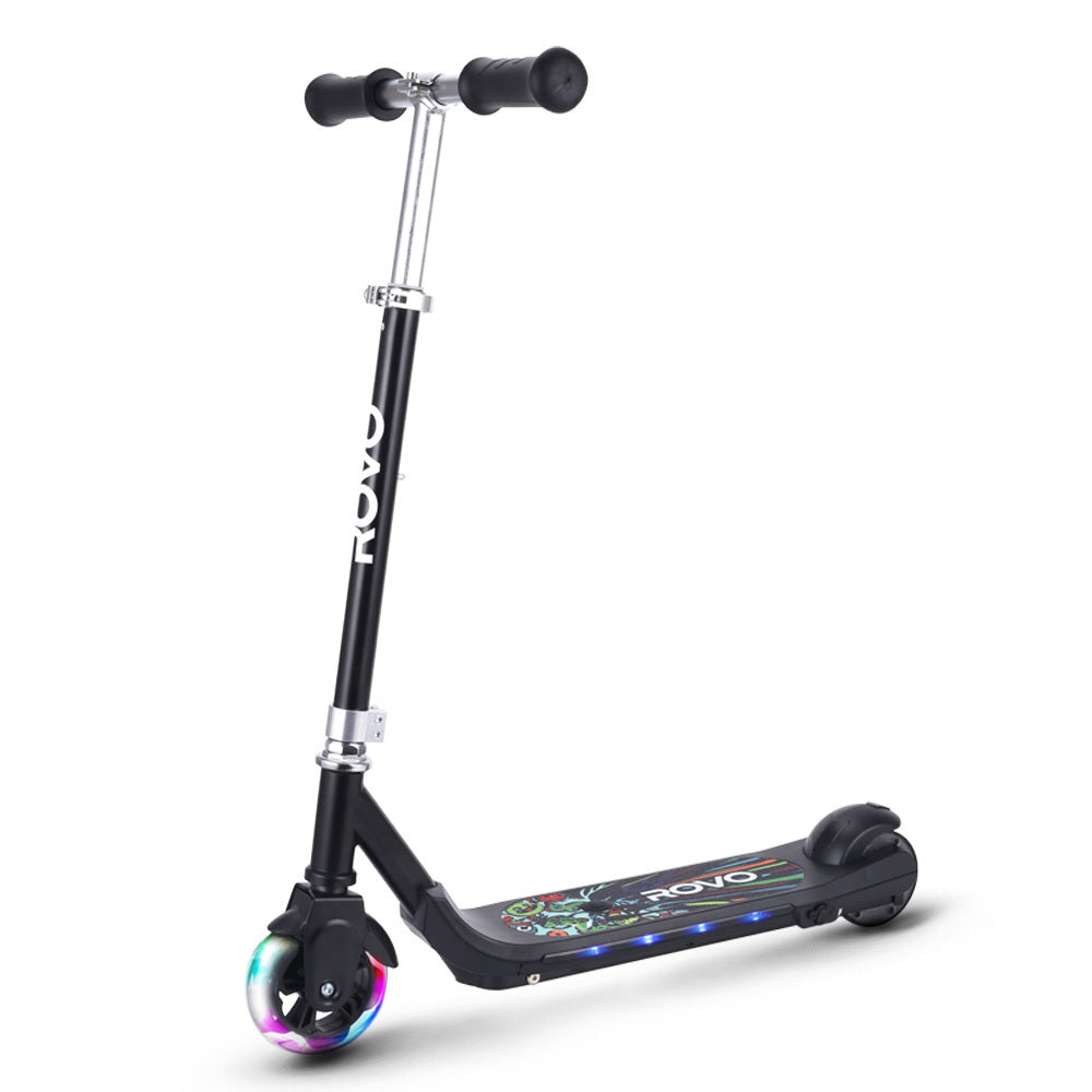 Bikes & Scooters: ROVO KIDS WhizKid Electric Scooter, Ages 5-11, Adjustable Height, AU Compliant, Lithium Battery, Brushless Motor, Black