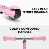 Bikes & Scooters: ROVO KIDS WhizKid Electric Scooter, Ages 5-11, Adjustable Height, AU Compliant, Lithium Battery, Brushless Motor, Pink