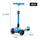 Electric Scooters: ROVO KIDS 3-Wheel Electric Scooter , Ages 3-8, Adjustable Height, AU Compliant, Lithium Battery, Blue