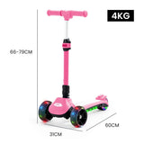 Electric Scooters: ROVO KIDS 3-Wheel Electric Scooter , Ages 3-8, Adjustable Height, AU Compliant, Lithium Battery, Pink