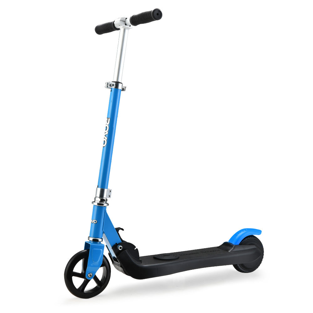 Electric Scooters: ROVO KIDS Electric Scooter Lithium Ride-On Foldable E-Scooter 125W Rechargeable, Blue