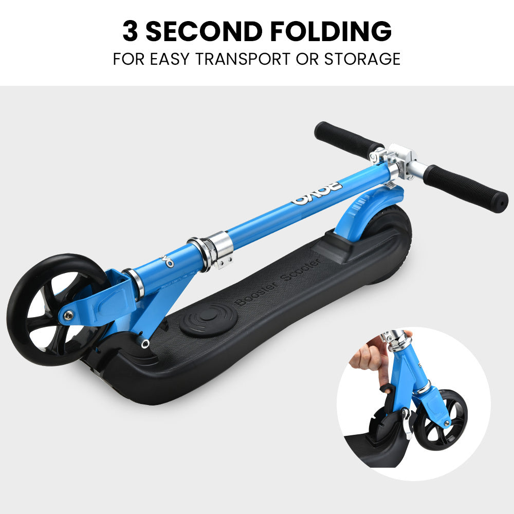 Electric Scooters: ROVO KIDS Electric Scooter Lithium Ride-On Foldable E-Scooter 125W Rechargeable, Blue