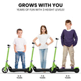 Electric Scooters: ROVO KIDS Electric Scooter Lithium Ride-On Foldable E-Scooter 125W Rechargeable, Green
