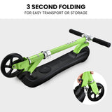 Electric Scooters: ROVO KIDS Electric Scooter Lithium Ride-On Foldable E-Scooter 125W Rechargeable, Green