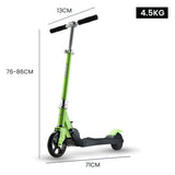 Electric Scooters: ROVO KIDS Electric Scooter Lithium Ride-On Foldable E-Scooter 125W Rechargeable, Green