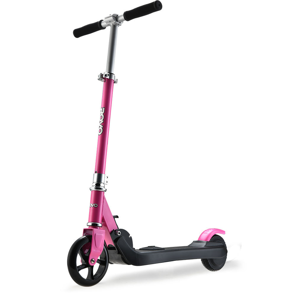 Electric Scooters: ROVO KIDS Electric Scooter Lithium Ride-On Foldable E-Scooter 125W Rechargeable, Pink