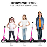 Electric Scooters: ROVO KIDS Electric Scooter Lithium Ride-On Foldable E-Scooter 125W Rechargeable, Pink