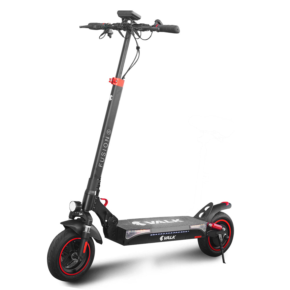 Electric Scooters: VALK Fusion 5 Electric Scooter, 500W, AU Compliant, 48V 13Ah Lithium, 50km Range, 40km/h, Quad Shocks, 10 inch Tyres