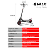 Electric Scooters: VALK Fusion 5 Electric Scooter, 500W, AU Compliant, 48V 13Ah Lithium, 50km Range, 40km/h, Quad Shocks, 10 inch Tyres