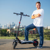 Electric Scooters: VALK Fusion 5 Electric Scooter, 500W, AU Compliant, 48V 13Ah Lithium, 50km Range, 40km/h, Quad Shocks, 10 inch Tyres