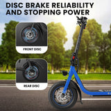 Electric Scooters: VALK Electric Scooter with Seat, Disc brakes, 12" Tyres, AU Compliant, for Adults, Teens, Commuter, Blue