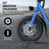 Electric Scooters: VALK Electric Scooter with Seat, Disc brakes, 12" Tyres, AU Compliant, for Adults, Teens, Commuter, Blue