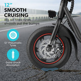 Electric Scooters: VALK Electric Scooter with Seat, Disc brakes, 12" Tyres, AU Compliant, for Adults, Teens, Commuter, Black