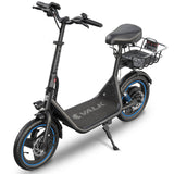 Electric Scooters: VALK Electric Scooter with Seat, 30km Range, AU Compliant, Disc brakes, 14" Tyres, for Adults, Teens, Commuter