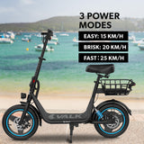 Electric Scooters: VALK Electric Scooter with Seat, 30km Range, AU Compliant, Disc brakes, 14" Tyres, for Adults, Teens, Commuter
