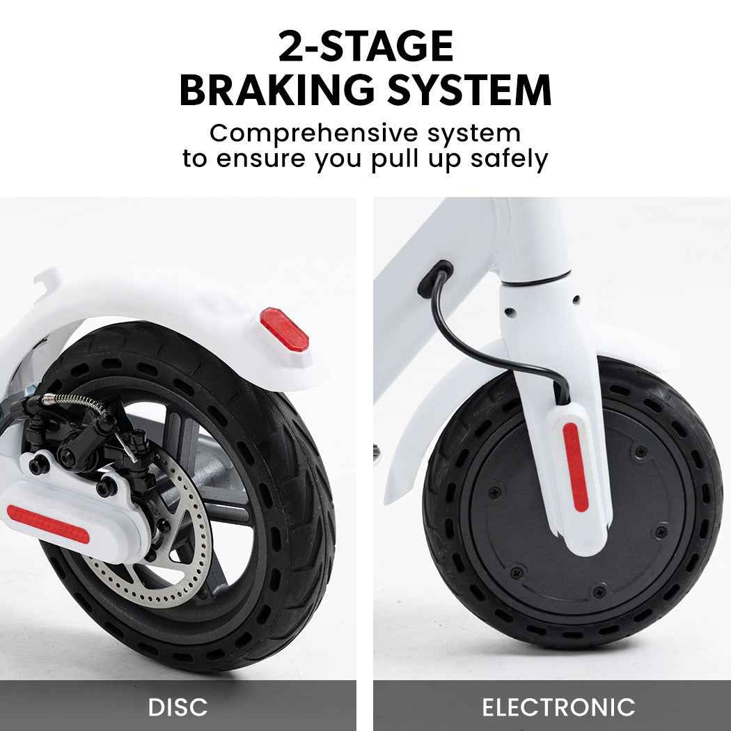 VALK Synergy 5 Electric Scooter, 400W, AU Compliant, Motorised eScooter for Adults, White
