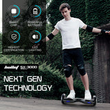 Hoverboards: BULLET Gen III Hoverboard Scooter, Dual Copper Motors, UL Certified, AU Compliant, 6.5" Wheels, Superior Self Balancing System, LED Lights, Carbon Fiber style