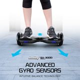 Hoverboards: BULLET Gen III Hoverboard Scooter, Dual Copper Motors, UL Certified, AU Compliant, 6.5" Wheels, Superior Self Balancing System, LED Lights, Carbon Fiber style