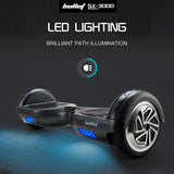 Hoverboards: BULLET Gen III Hoverboard Scooter, Dual Copper Motors, UL Certified, AU Compliant, 6.5" Wheels, Superior Self Balancing System, LED Lights, Carbon Fiber style