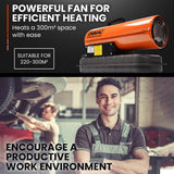 Gas & Oil Heaters: UNIMAC 20KW Portable Industrial Diesel Direct Forced Air Space Heater