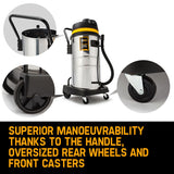 Vacuums: UNIMAC 60L Wet and Dry Vacuum Cleaner Bagless Industrial Grade Drywall Vac