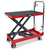 Automotive Lifts & Hoists: T-REX 230KG Hydraulic Scissor Lift Platform Trolley, Non-Skid Rubber Platform Pad, for Material Handling