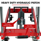 Automotive Lifts & Hoists: T-REX 230KG Hydraulic Scissor Lift Platform Trolley, Non-Skid Rubber Platform Pad, for Material Handling