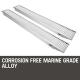 Automotive Loading Ramps: BULLET Pair of 2.5m Aluminium Loading Ramps, 2800kg capacity