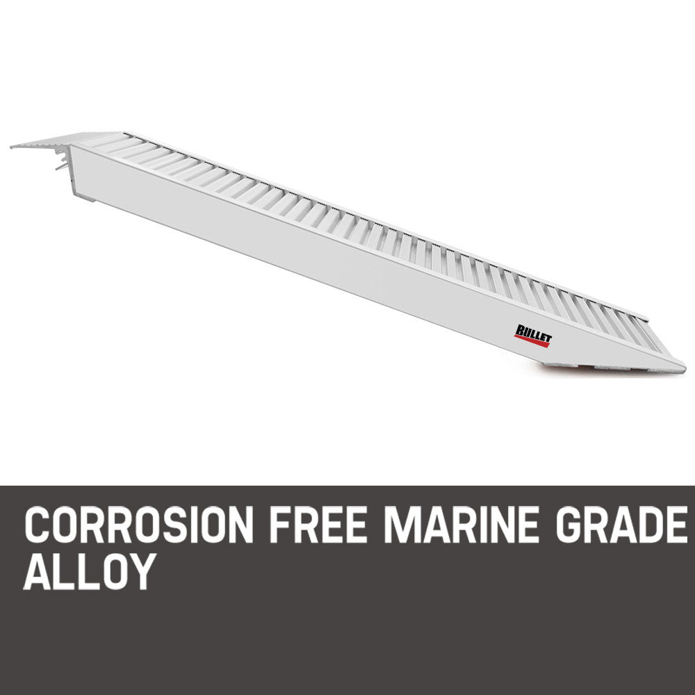 Automotive Loading Ramps: BULLET Pair of 2m Aluminium Loading Ramps, 3310kg capacity