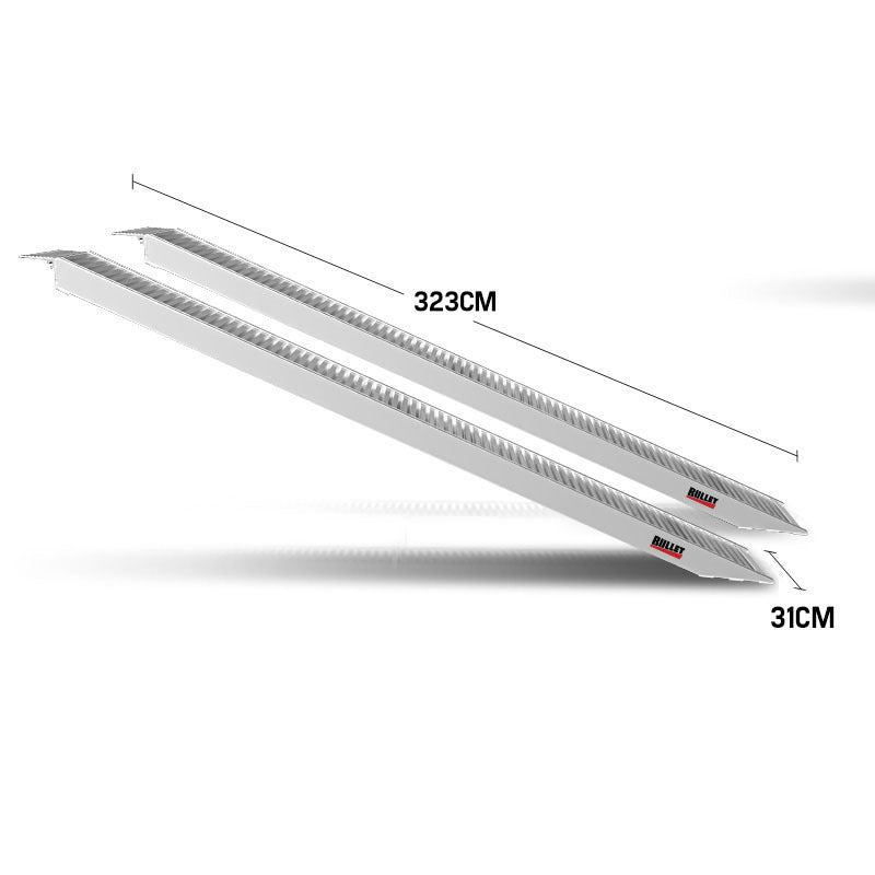 Automotive Loading Ramps: BULLET Pair of 3.2m Aluminium Loading Ramps, 1820kg Capacity