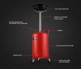 Automotive Parts: T-REX 60L Mobile Waste Oil Drainer Tank, Telescopic, for Car Engine, Workshop