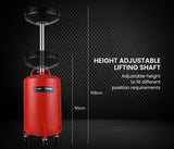 Automotive Parts: T-REX 60L Mobile Waste Oil Drainer Tank, Telescopic, for Car Engine, Workshop