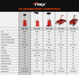 Automotive Parts: T-REX 60L Mobile Waste Oil Drainer Tank, Telescopic, for Car Engine, Workshop