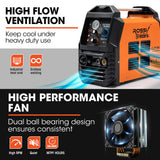 Welding Guns & Plasma Cutters: ROSSI 45A Plasma Cutter, Non-Touch Pilot ARC for Easy Cuts of Painted or Rusty Metals, DC Inverter Cutting Machine