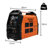 Welding Guns & Plasma Cutters: ROSSI 60A Plasma Cutter, Non-Touch Pilot ARC for Easy Cuts of Painted or Rusty Metals, DC Inverter Cutting Machine
