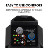 Welding Guns & Plasma Cutters: ROSSI 60A Plasma Cutter, Non-Touch Pilot ARC for Easy Cuts of Painted or Rusty Metals, DC Inverter Cutting Machine