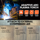 Welding Guns & Plasma Cutters: ROSSI 60A Plasma Cutter, Non-Touch Pilot ARC for Easy Cuts of Painted or Rusty Metals, DC Inverter Cutting Machine