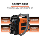 Welding Guns & Plasma Cutters: ROSSI 60A Plasma Cutter, Non-Touch Pilot ARC for Easy Cuts of Painted or Rusty Metals, DC Inverter Cutting Machine