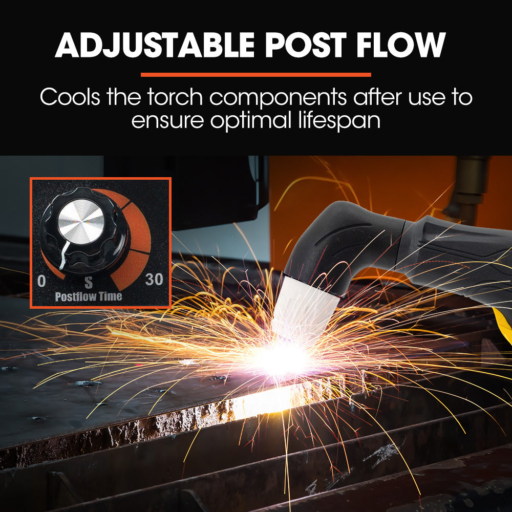 Welding Guns & Plasma Cutters: ROSSI 60A Plasma Cutter, Non-Touch Pilot ARC for Easy Cuts of Painted or Rusty Metals, DC Inverter Cutting Machine
