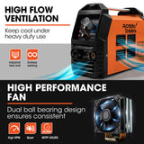 Welding Guns & Plasma Cutters: ROSSI 60A Plasma Cutter, Non-Touch Pilot ARC for Easy Cuts of Painted or Rusty Metals, DC Inverter Cutting Machine