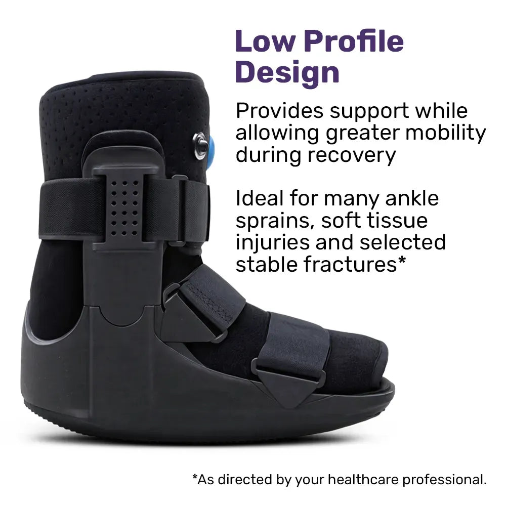 EQUIPMED CAM Walker Moon Boot â€“ Medium, Foot Injury Support, Ankle Recovery, Adjustable Fit, Lightweight Walking Boot