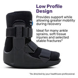 EQUIPMED CAM Walker Moon Boot – Medium, Foot Injury Support, Ankle Recovery, Adjustable Fit, Lightweight Walking Boot