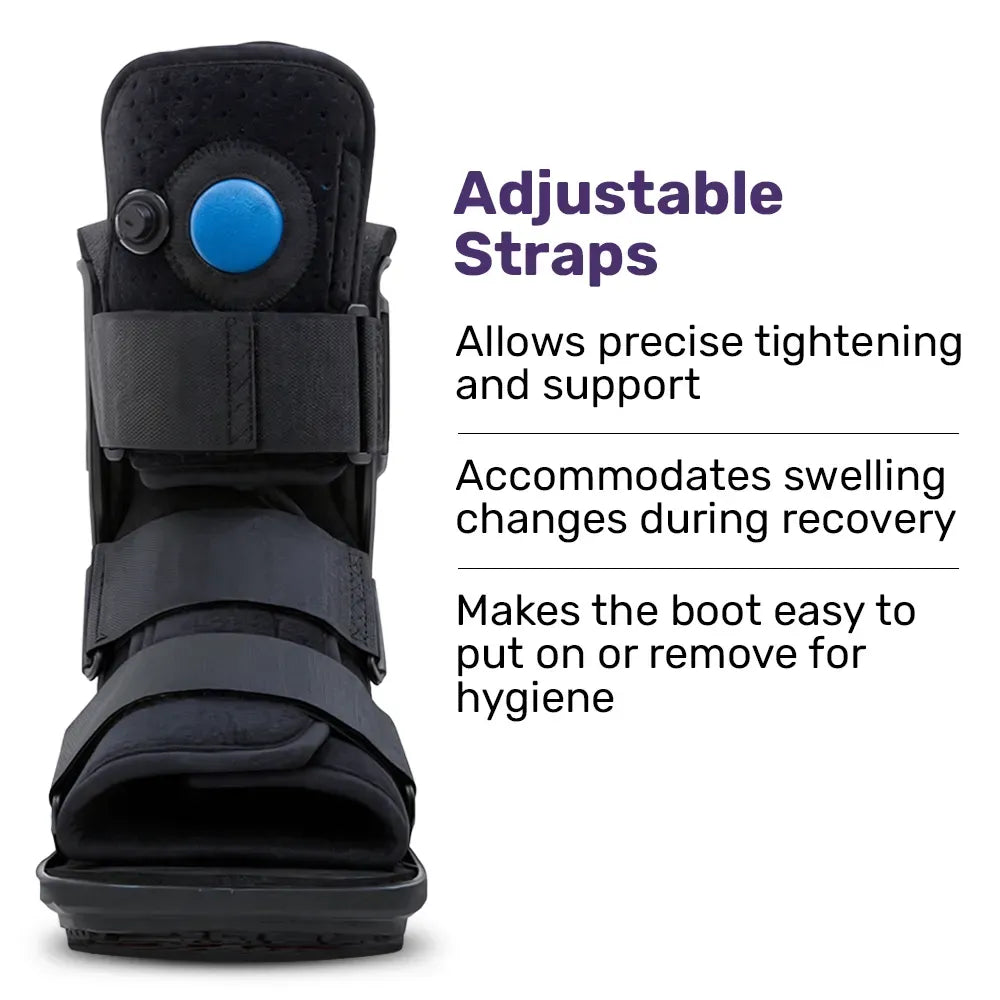 EQUIPMED CAM Walker Moon Boot â€“ Medium, Foot Injury Support, Ankle Recovery, Adjustable Fit, Lightweight Walking Boot
