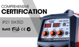 Welding Guns & Plasma Cutters: ROSSI 300 Amp MIG Stick Welder, Portable DC Gas Gasless Inverter Welding Machine, 15A Plug