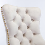 Arm Chairs & Recliners: Velvet Home Office Chair- Beige