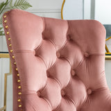 Office & Desk Chairs: Velvet Home Office Chair- Pink