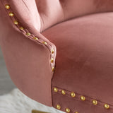 Office & Desk Chairs: Velvet Home Office Chair- Pink