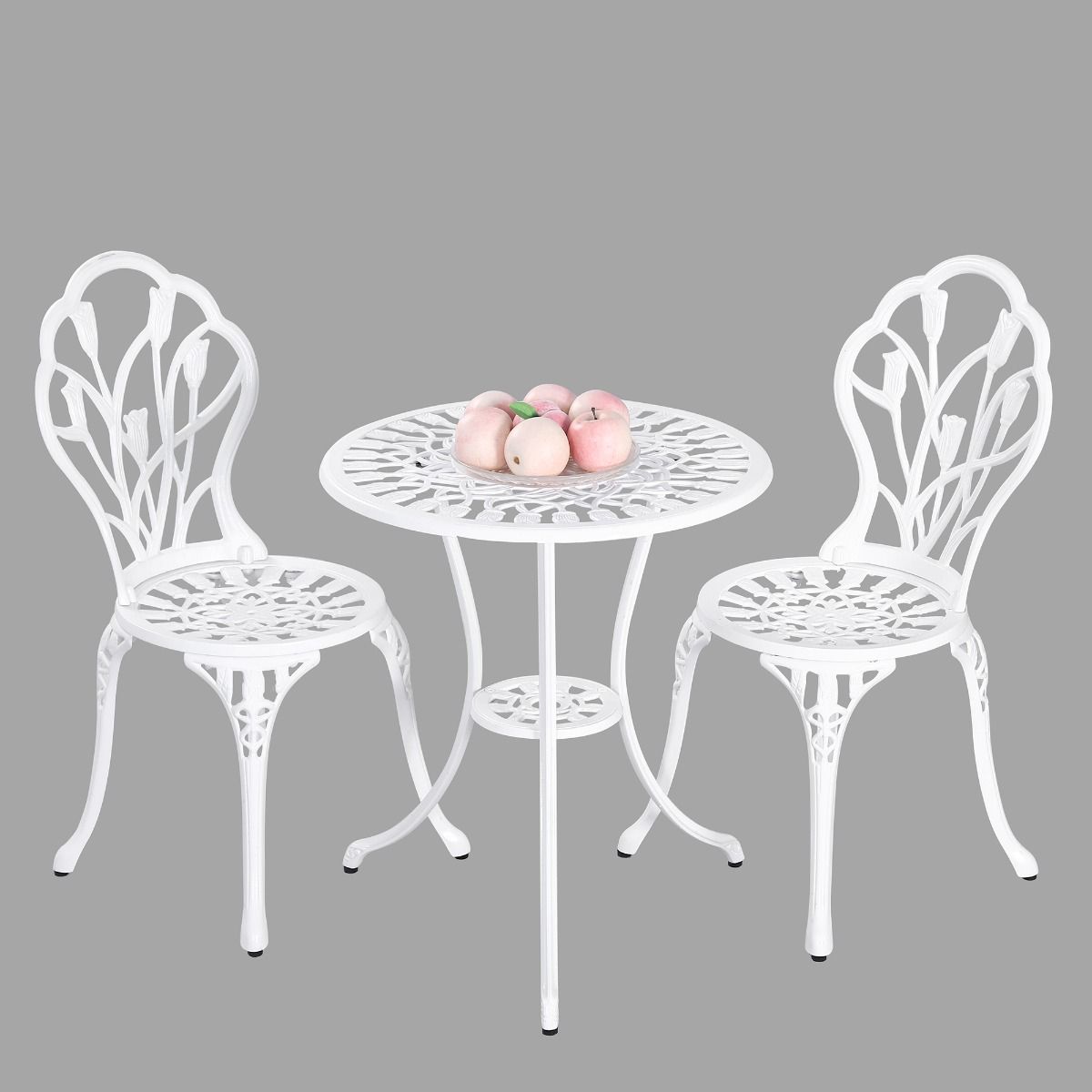 Kitchen & Dining Chairs: 2 Seater Dominique Cast Aluminium Bistro Set
